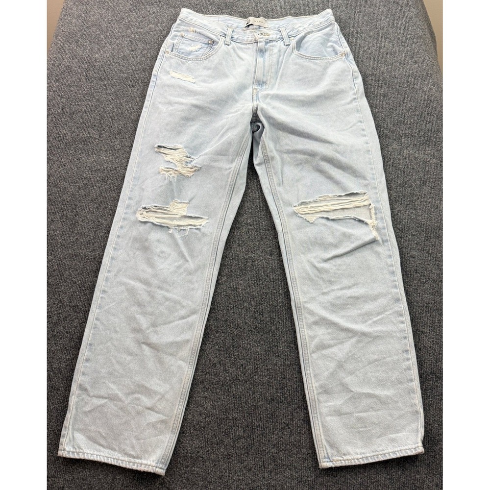 Levis SilverTab 94 Baggy Distressed Light Wash Jeans Womens 31x30 Thrashed